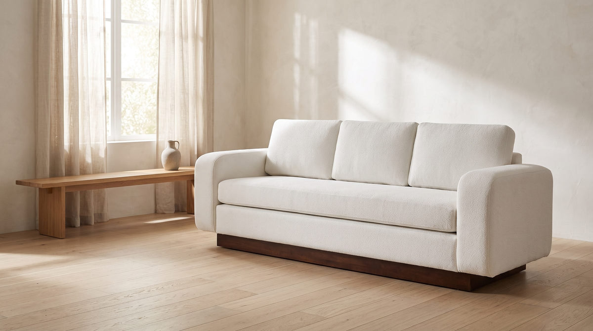 Start with the sofa. - Lucca Plinth-Base Sofa