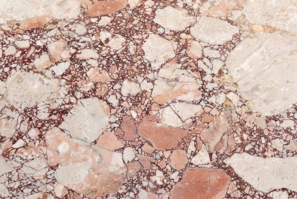 Blush fragments, burgundy crackle