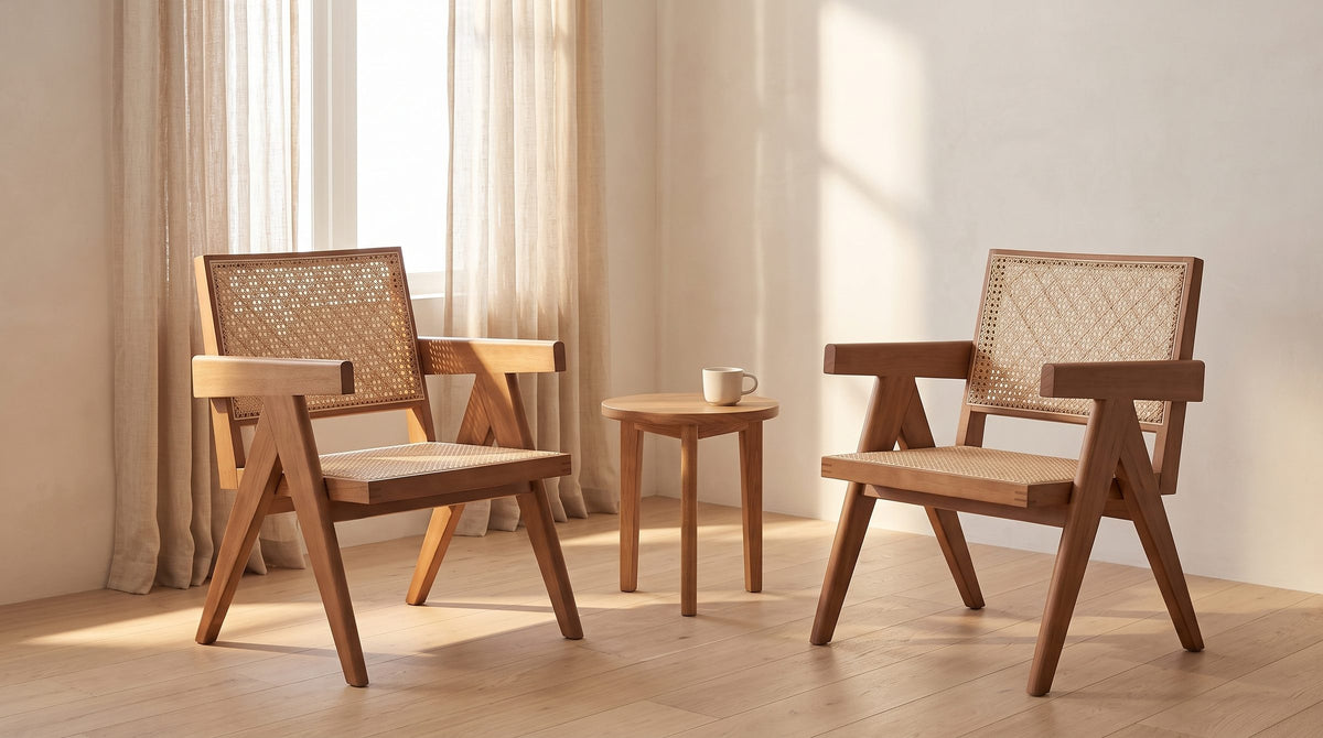 One chair, many places to put it. - Modena Cane Lounge Chair