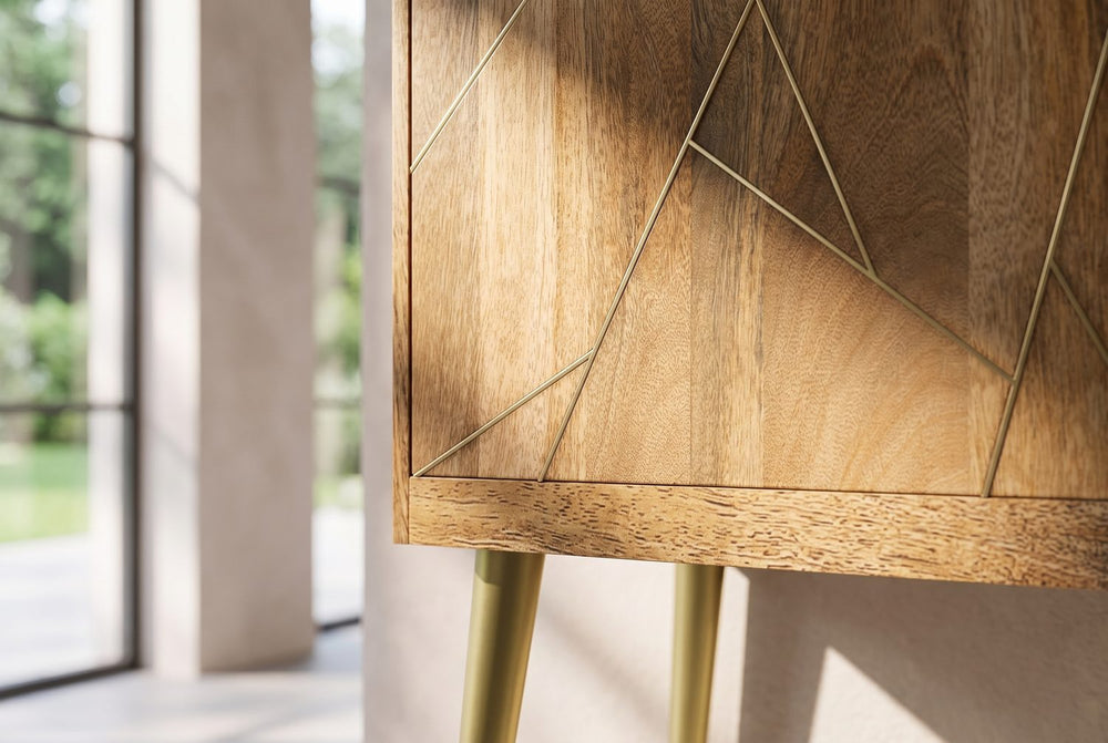 Solid mango, natural finish