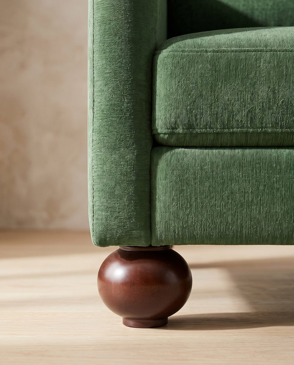 Rubberwood ball legs