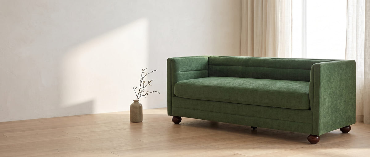 One cushion, no gaps. - Novara Channel-Back Sofa