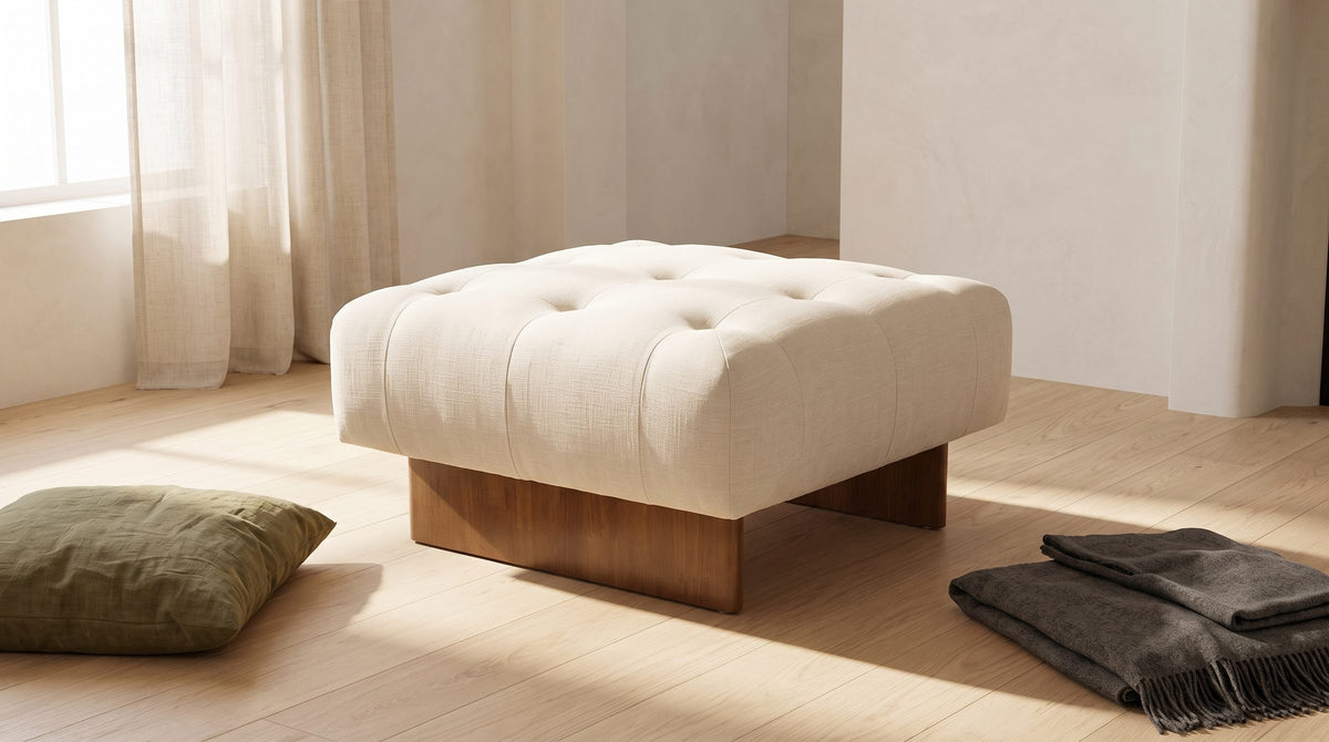 Put your feet up. - Pienza Tufted Ottoman