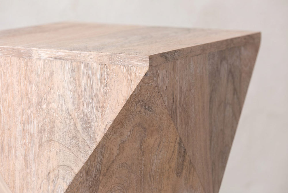Crisp edges, flat faces