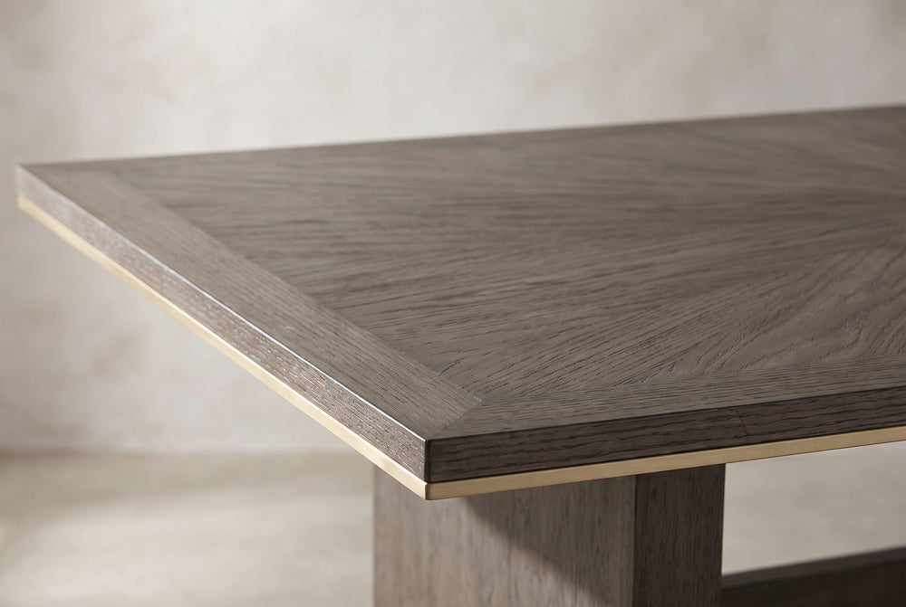 Sunburst oak, gold edge
