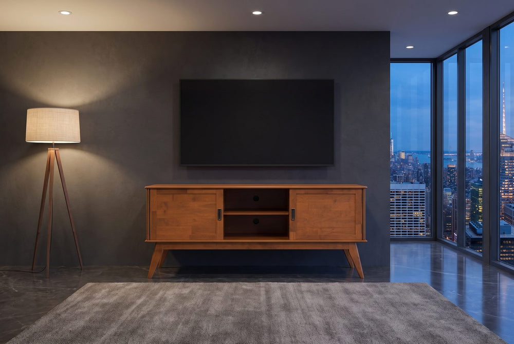 Splayed tapered legs