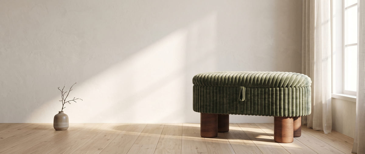 A seat that tidies up. - Sorrento Storage Bench