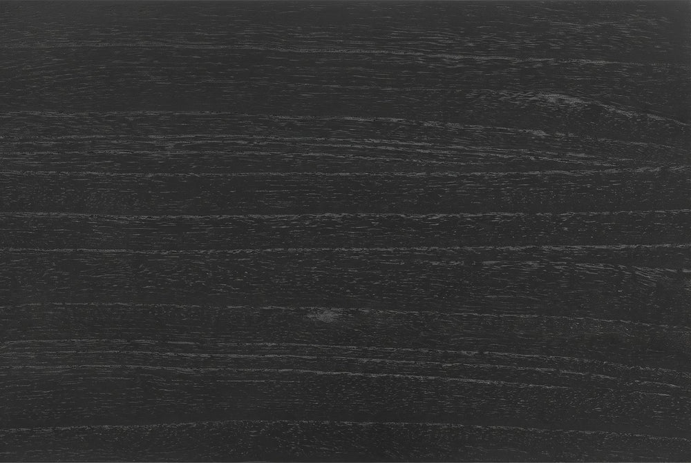 Black, with the grain showing