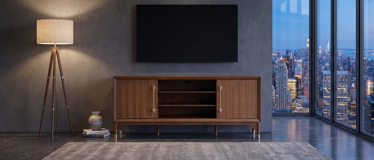 Movie night, upgraded. - Stresa Walnut Media Console