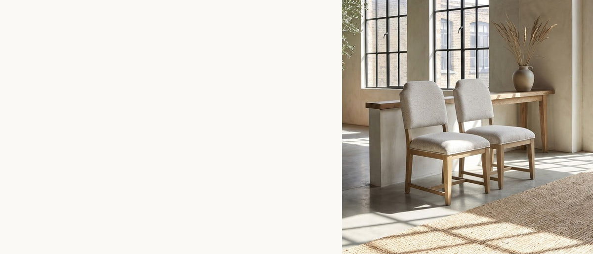 Stay for another course. - Taverna Tweed Upholstered Dining Chair (Set of 2)