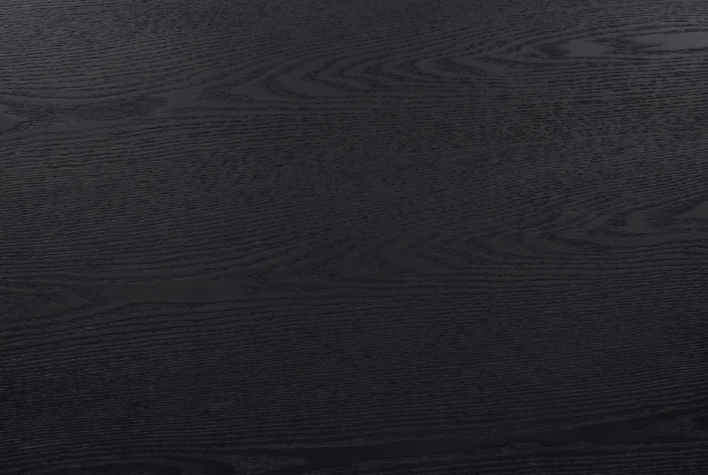 Matte black, open grain