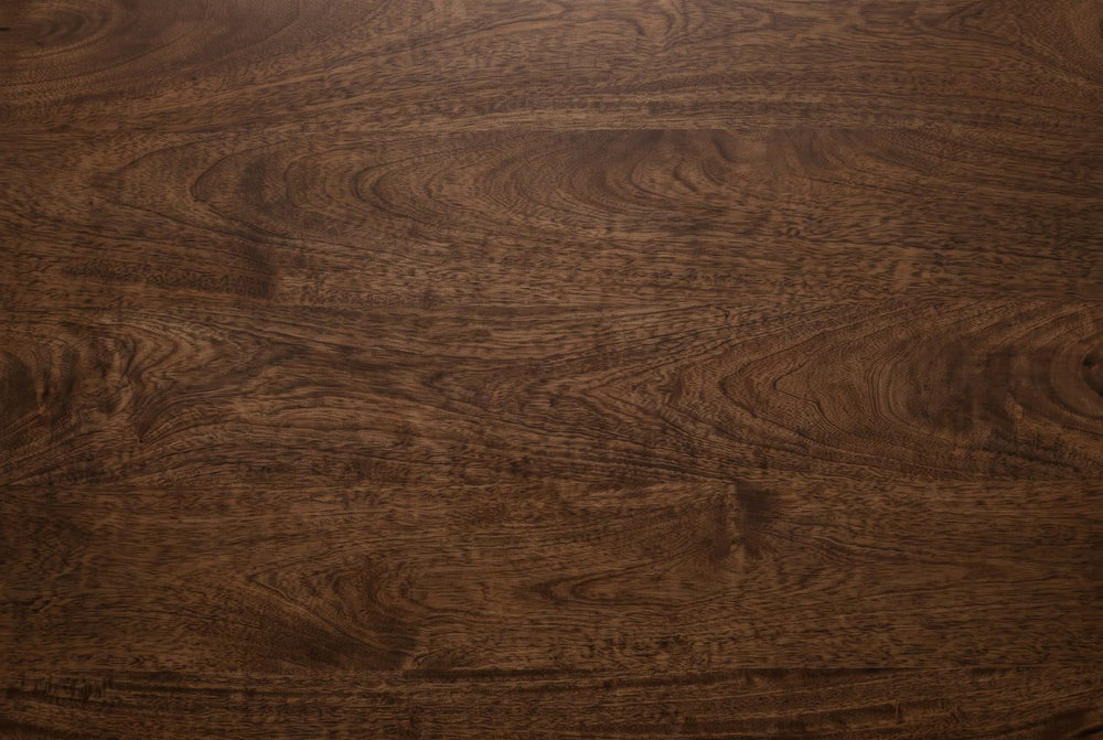 Dark walnut over mango figure