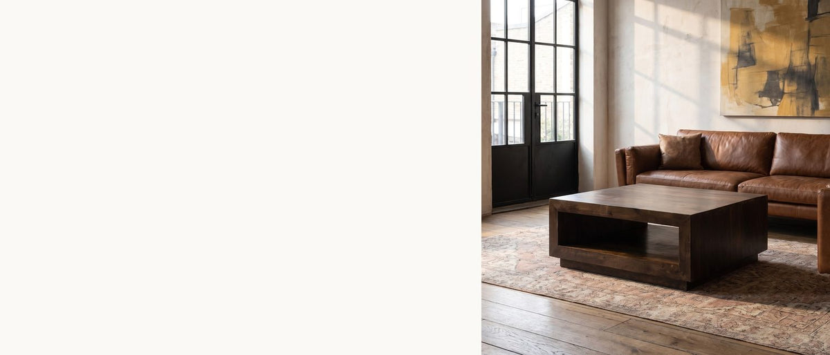 A block, not a slab. - Terracina Solid Mango Block Coffee Table