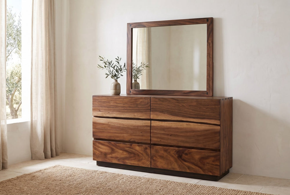 Dresser and mirror
