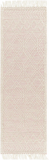 Ramsbury Soft Pink Wool Rug - Clearance