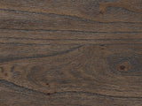Close-up of the Arta 61-Inch Dark Brown 6-Drawer Dresser: mindi wood veneer over pine solids grain