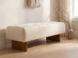 Assisi Tufted Bench seen from another angle