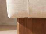 Close-up detail of the Assisi bench