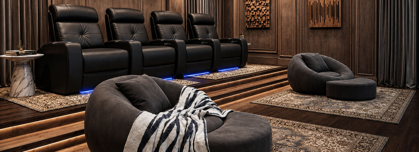 Valencia Tuscany Ultimate leather home theater recliner