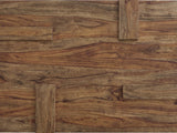 Close-up of the Barga Solid Sheesham Coffee Table: the natural sheesham grain of the top