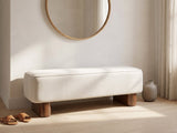 The Bellagio bench styled in a room setting
