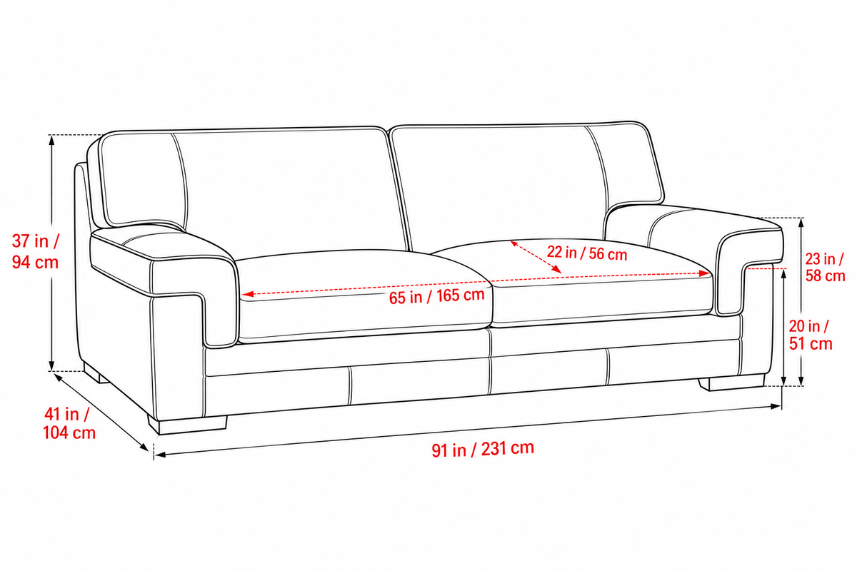 Bennett Leather Sofa