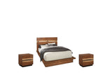 Camerino Smokey Walnut Bow-Tie Headboard Bedroom Set: What's included