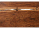 Camerino Smokey Walnut Bow-Tie Headboard Bedroom Set: Detail: bowtie
