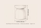 Cammarata side table dimensions: 15.75 in across, 18 in high