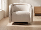Front view of the Carina swivel chair