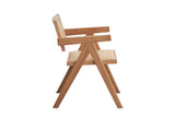 Caulonia Cane-Back A-Frame Wood Dining Chair (Set of 2), side view