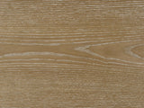 Close-up of the Cefalu Fluted Oak Media Console: light oak grain
