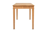 Cessaniti 63-Inch 1-Drawer Reeded Rubberwood Writing Desk, side view