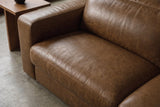 Valencia Clara Distressed Leather Recliner Sectional Sofa