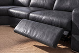 Valencia Clara Distressed Leather Recliner Sectional Sofa