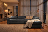 Valencia Clara Distressed Leather Recliner Sectional Sofa