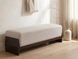 Como Wood Cradle Bench seen from another angle