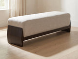Como Wood Cradle Bench in a bright interior