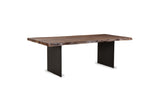 Cropalati 94-Inch Live-Edge Solid Acacia Dining Table on a white background