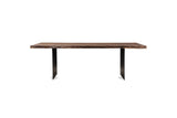 Cropalati 94-Inch Live-Edge Solid Acacia Dining Table, front view