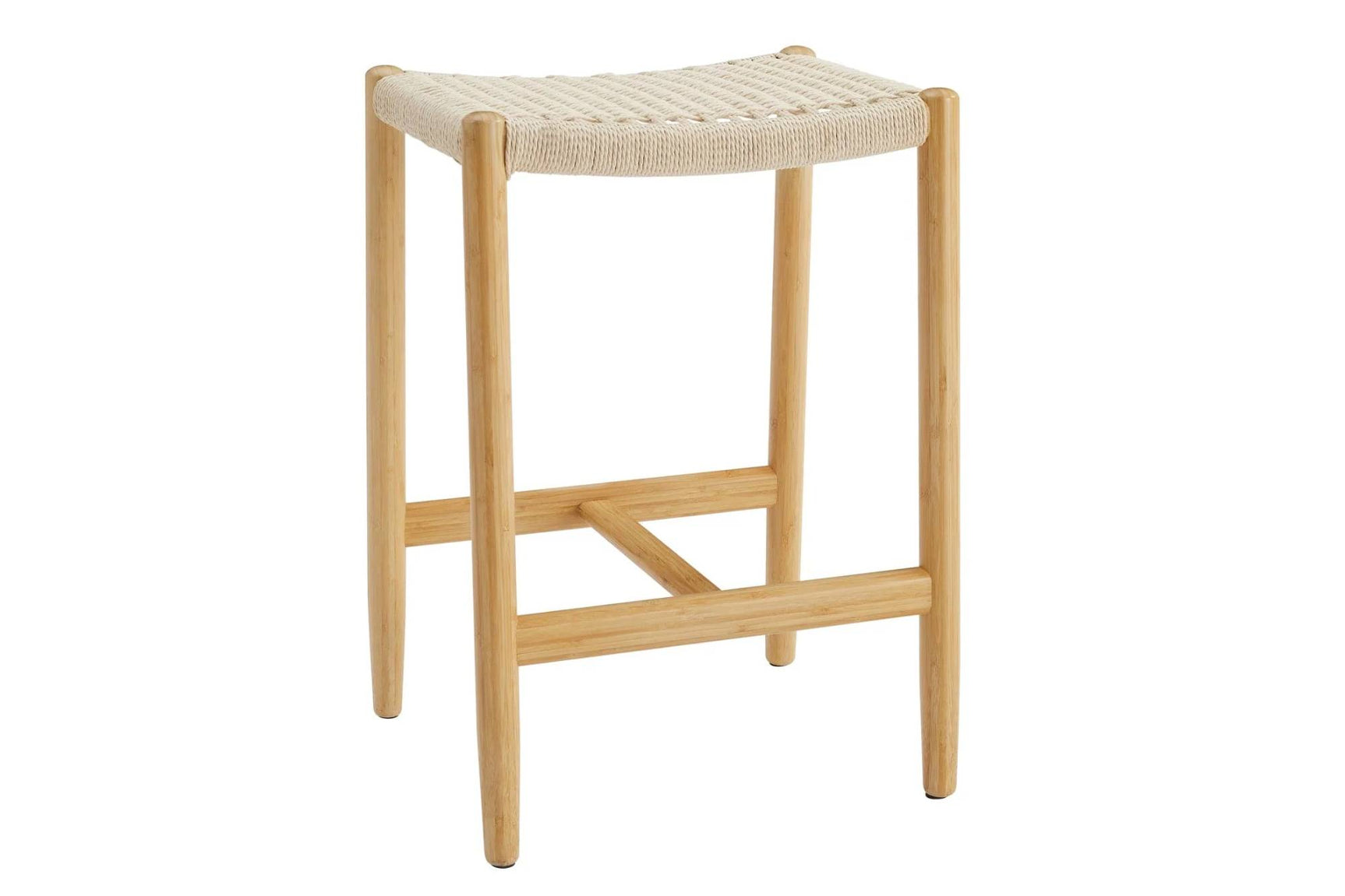 Leif Solid Bamboo Counter Height Stool