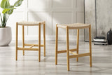 Leif Solid Bamboo Counter Height Stool
