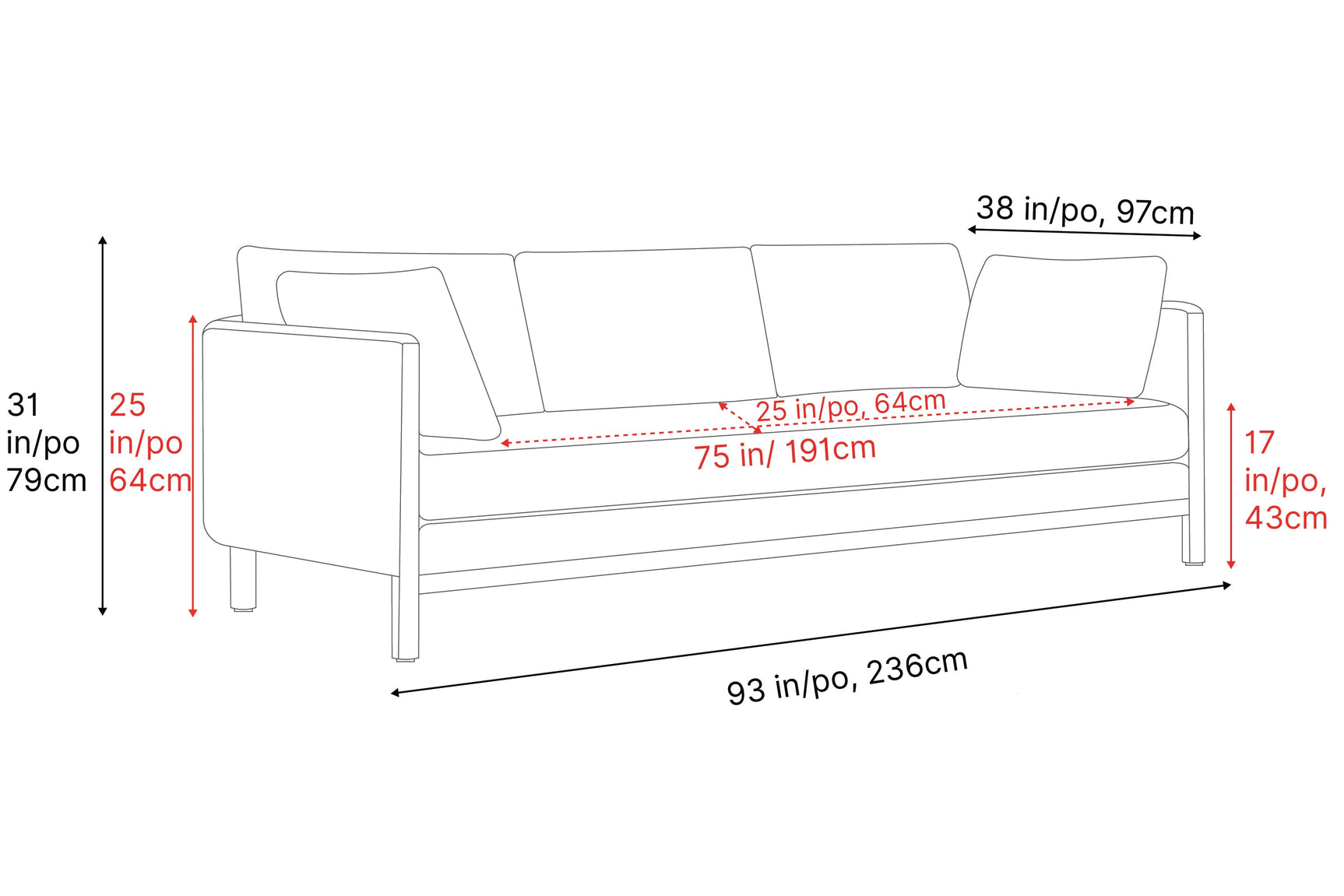 Matera Leather Sofa
