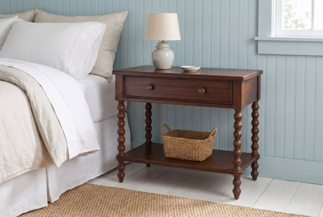 Dorgali Morocco Brown Spindle-Leg Nightstand