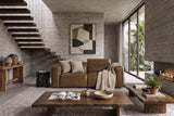 Emery Distressed Italian Aniline Leather Dual Recliner Sofa