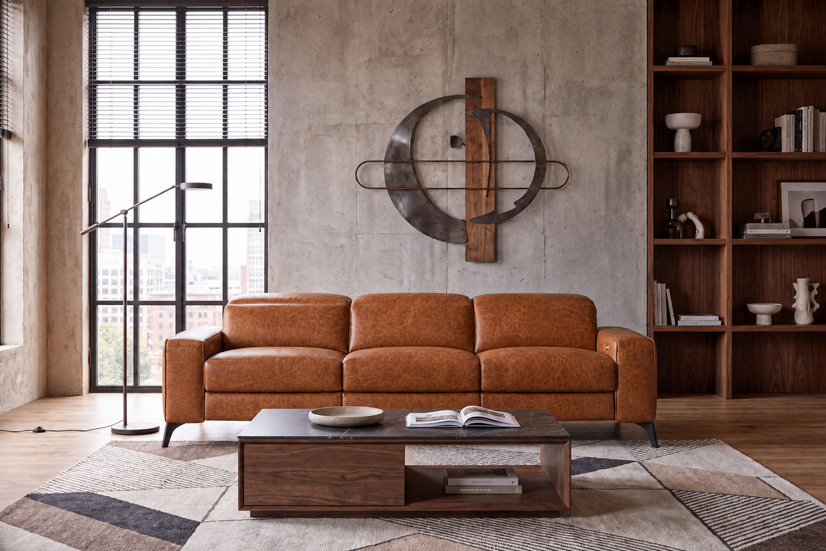 Distressed leather glowing in natural light