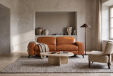 Esther Distressed Italian Aniline Leather Power Dual Recliner Sofa