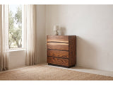Fabriano Smokey Walnut Live-Edge-Style Bedroom Set: chest