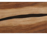 Fabriano Smokey Walnut Live-Edge-Style Bedroom Set: Detail: wave edge