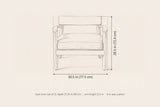 Furnari club chair dimensions: 30.5 in wide and 28.5 in high, each chair 27.25 in deep